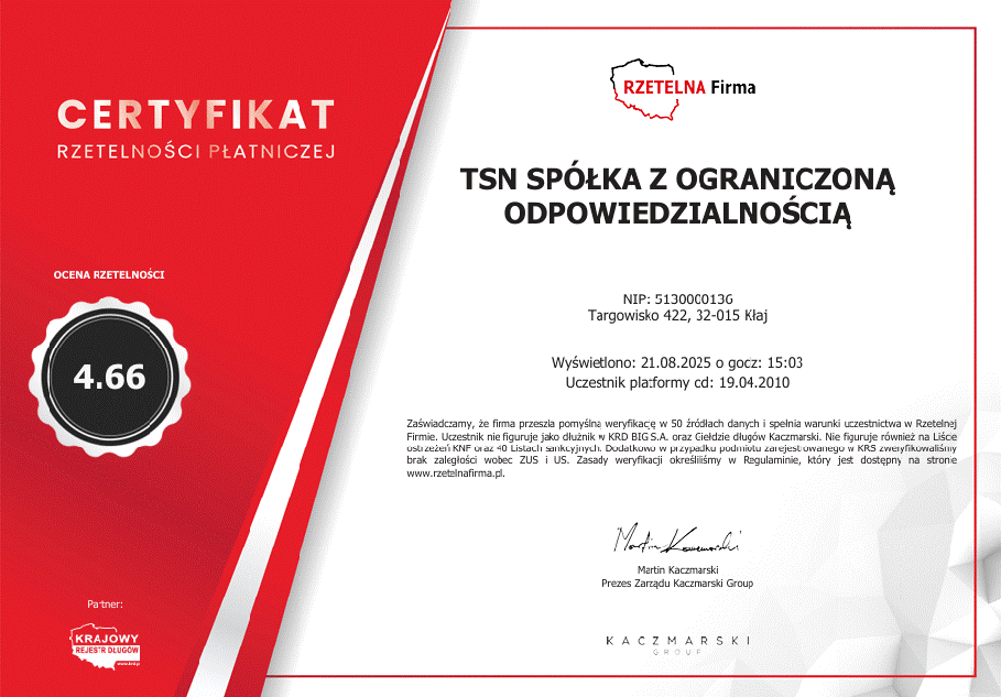 TSN Rzetelna Firma